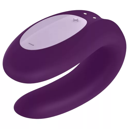 / Satisfyer Double Joy - okos, vízálló párvibrátor (lila)
