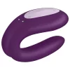 / Satisfyer Double Joy - okos, vízálló párvibrátor (lila)