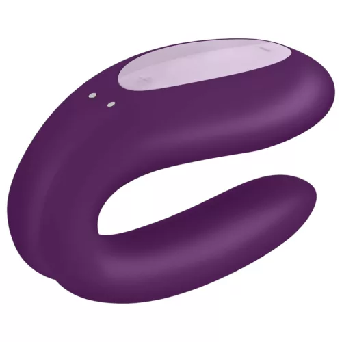/ Satisfyer Double Joy - okos, vízálló párvibrátor (lila)