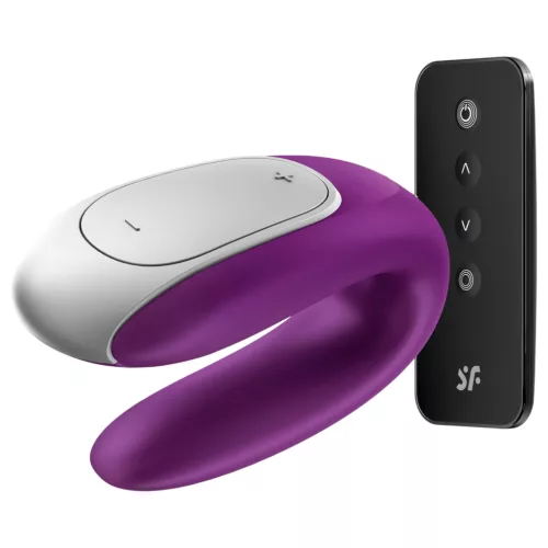 Satisfyer Double Fun – App-vezérelt párvibrátor (lila)