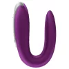 Satisfyer Double Fun – App-vezérelt párvibrátor (lila)