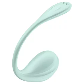   Satisfyer Smooth Petal – App-vezérelt vibrációs tojás (zöld)