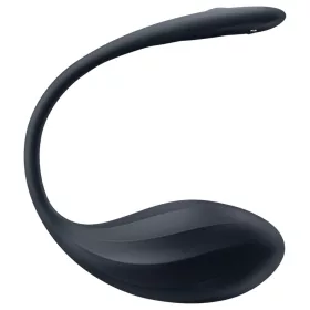   Satisfyer Ribbed Petal - rádiós vibrációs tojás (fekete)