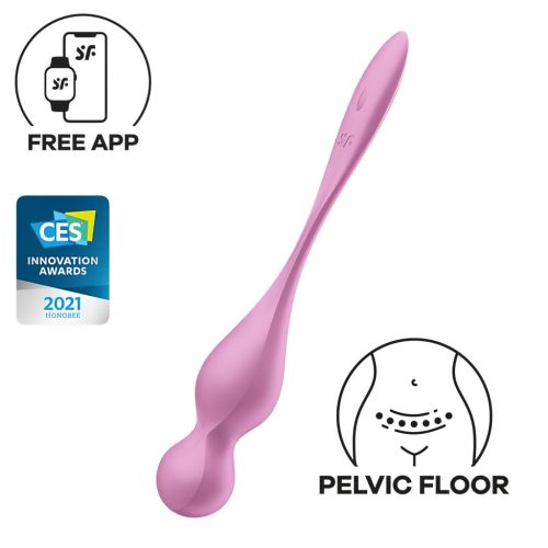 Satisfyer Love Birds 1 - okos, vibrációs gésagolyó (pink)