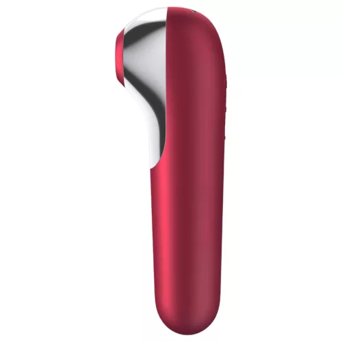 Satisfyer Dual Love - app-vezérelt csiklóvibrátor, csiklóizgató (piros)