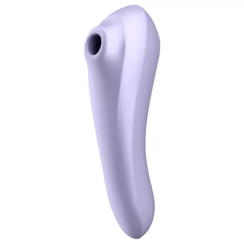 Satisfyer Dual Pleasure - App-vezérelt léghullámos 2in1 vibrátor (lila)