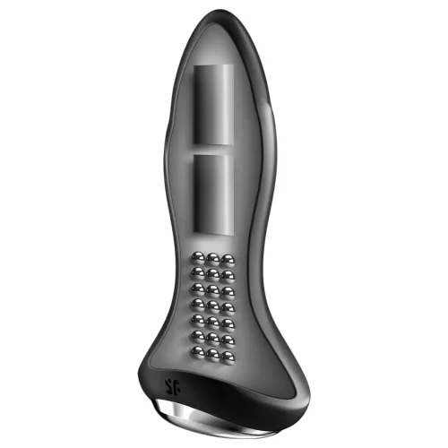 Satisfyer Rotator Plug 1 - gyöngyös anál vibrátor (fekete)