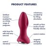 Satisfyer Rotator Plug 2 - akkus, gyöngyös anál vibrátor (fúzia)