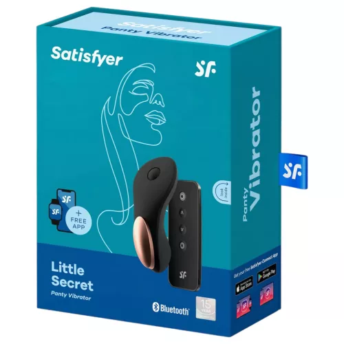 Satisfyer Little Secret - okos vízálló csikló vibrátor (fekete)