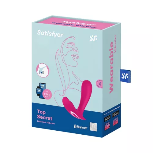 Satisfyer Top Secret – App-vezérelt vibrátor (pink)