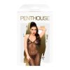 / Penthouse Love on Fire - hosszú, csillogó, áttetsző ruha tangával (fekete)