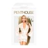 Penthouse Sweet Retreat - csipke köntös és tanga (fehér)