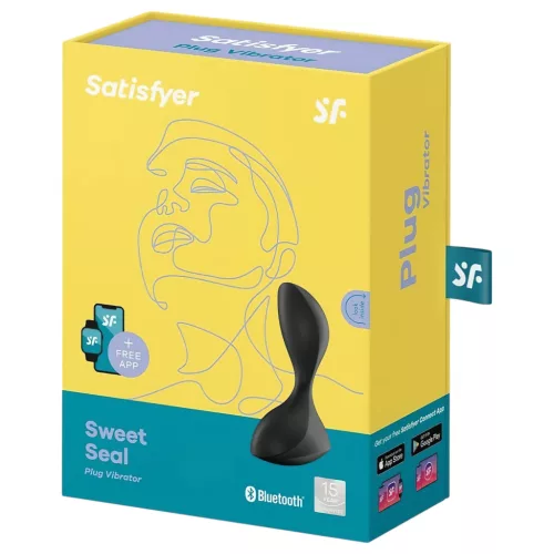 Satisfyer Sweet Seal – App-vezérelt análvibrátor (fekete)