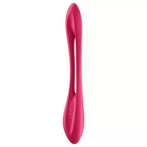 Satisfyer Elastic Joy - akkus, flexibilis párvibrátor (piros)