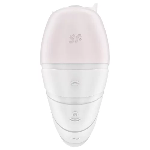 Satisfyer Supernova - akkus, léghullámos 2in1 vibrátor (fehér)