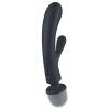 Satisfyer Triple Lover - G-pont és masszírozó vibrátor (ezüst)