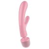 Satisfyer Triple Lover - G-pont és masszírozó vibrátor (pink)