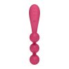 Satisfyer Tri Ball 1 - akkus, multifunkciós vibrátor (piros)