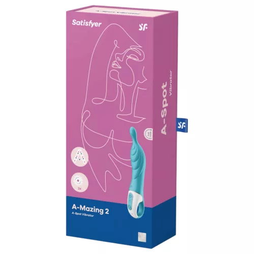 / Satisfyer A-Mazing 2 - akkus, A-pont vibrátor (türkiz)