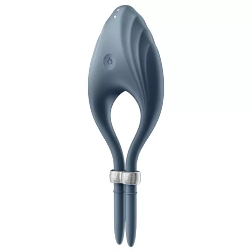 Satisfyer Duelist - akkus vibrációs péniszgyűrű (szürke)