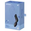 Satisfyer Curvy Trinity 2 - léghullámos 2in1 vibrátor (fekete)