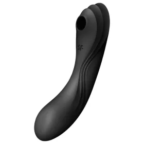   Satisfyer Curvy Trinity 4 - léghullámos 2in1 vibrátor (fekete)