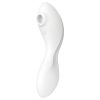 Satisfyer Curvy Trinity 5+ - okos léghullámos 2in1 vibrátor (fehér)