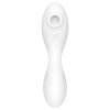 Satisfyer Curvy Trinity 5+ - okos léghullámos 2in1 vibrátor (fehér)