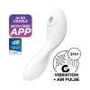Satisfyer Curvy Trinity 5+ - okos 2in1 vibrátor (fehér)