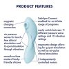 Satisfyer Curvy Trinity 5+ - okos 2in1 vibrátor (kék)
