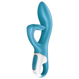   Satisfyer Embrace Me - akkus, csiklókaros vibrátor (türkiz)