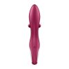 Satisfyer Embrace Me - akkus, csiklókaros vibrátor (piros)