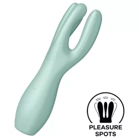 / Satisfyer Threesome 3 - akkus csikló vibrátor (menta)