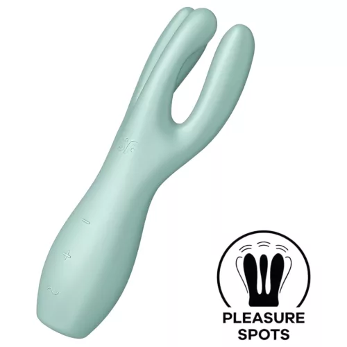 / Satisfyer Threesome 3 - akkus csikló vibrátor (menta)
