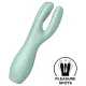 / Satisfyer Threesome 3 - akkus csikló vibrátor (menta)