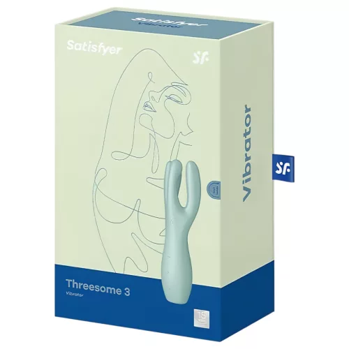 / Satisfyer Threesome 3 - akkus csikló vibrátor (menta)