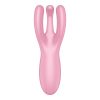 Satisfyer Threesome 4 - okos csiklóvibrátor (pink)