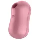 Satisfyer Cotton Candy - léghullámos csikló vibrátor (korall)