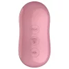 Satisfyer Cotton Candy - léghullámos csikló vibrátor (korall)
