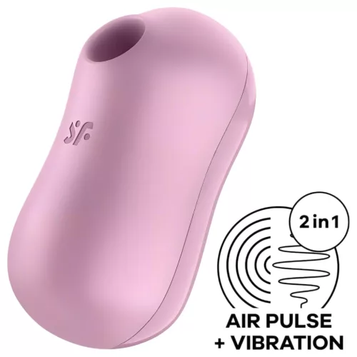 Satisfyer Cotton Candy - akkus léghullámos csikló vibrátor (lila)