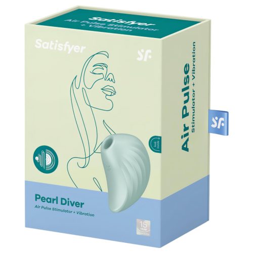Satisfyer Pearl Diver - léghullámos csikló vibrátor (menta)