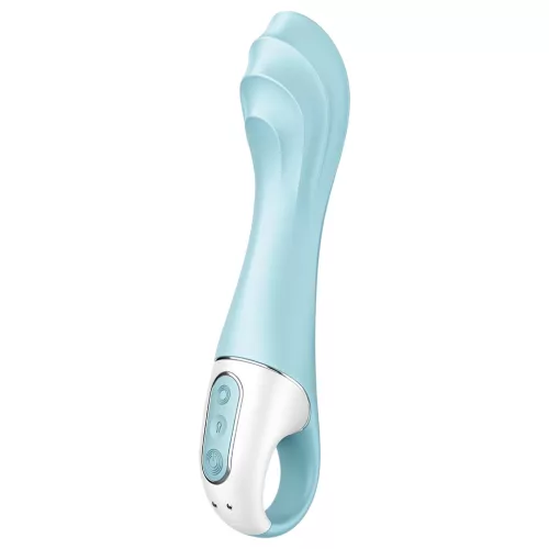 Satisfyer Air Pump Vibrator 5 – App-vezérelt (kék)