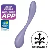 Satisfyer G-spot Flex 5 – App-vezérelt G-pont vibrátor (lila)