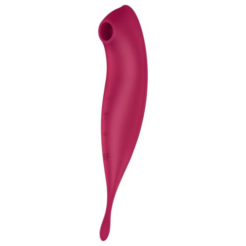 Satisfyer Twirling Pro - okos 2in1 csikló vibrátor (piros)