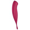 Satisfyer Twirling Pro - okos 2in1 csikló vibrátor (piros)
