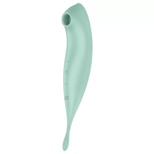 Satisfyer Twirling Pro - App-vezérelt csiklóvibrátor (menta)