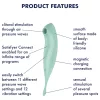 Satisfyer Twirling Pro - App-vezérelt csiklóvibrátor (menta)