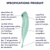 Satisfyer Twirling Pro - okos 2in1 csikló vibrátor (menta)