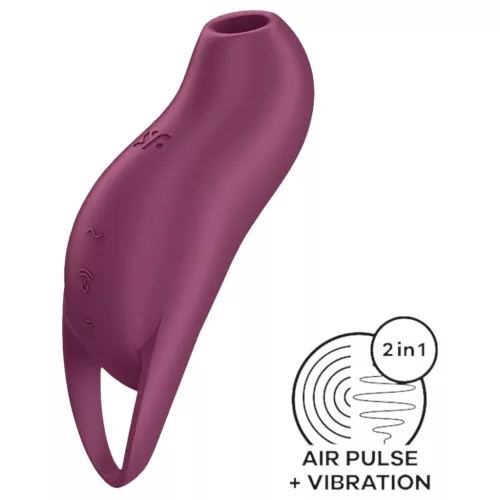 / Satisfyer Pocket Pro 1 - akkus, léghullámos csiklóizgató (lila)