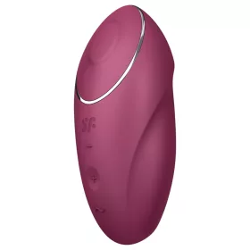   Satisfyer Tap & Climax 1 - 2in1 vibrátor és csiklóizgató (piros)